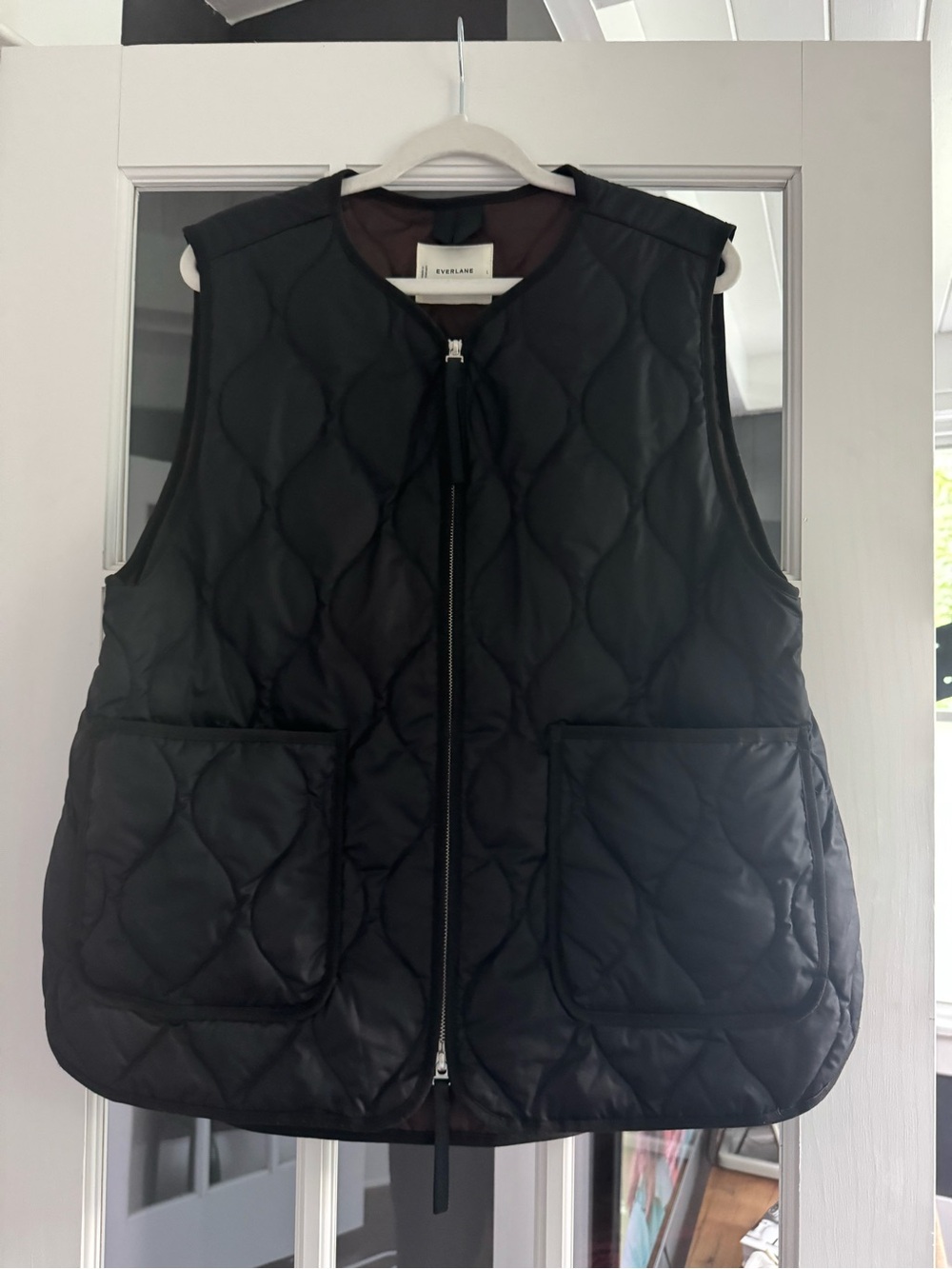 Everlane ReNew Quilted Vest Black